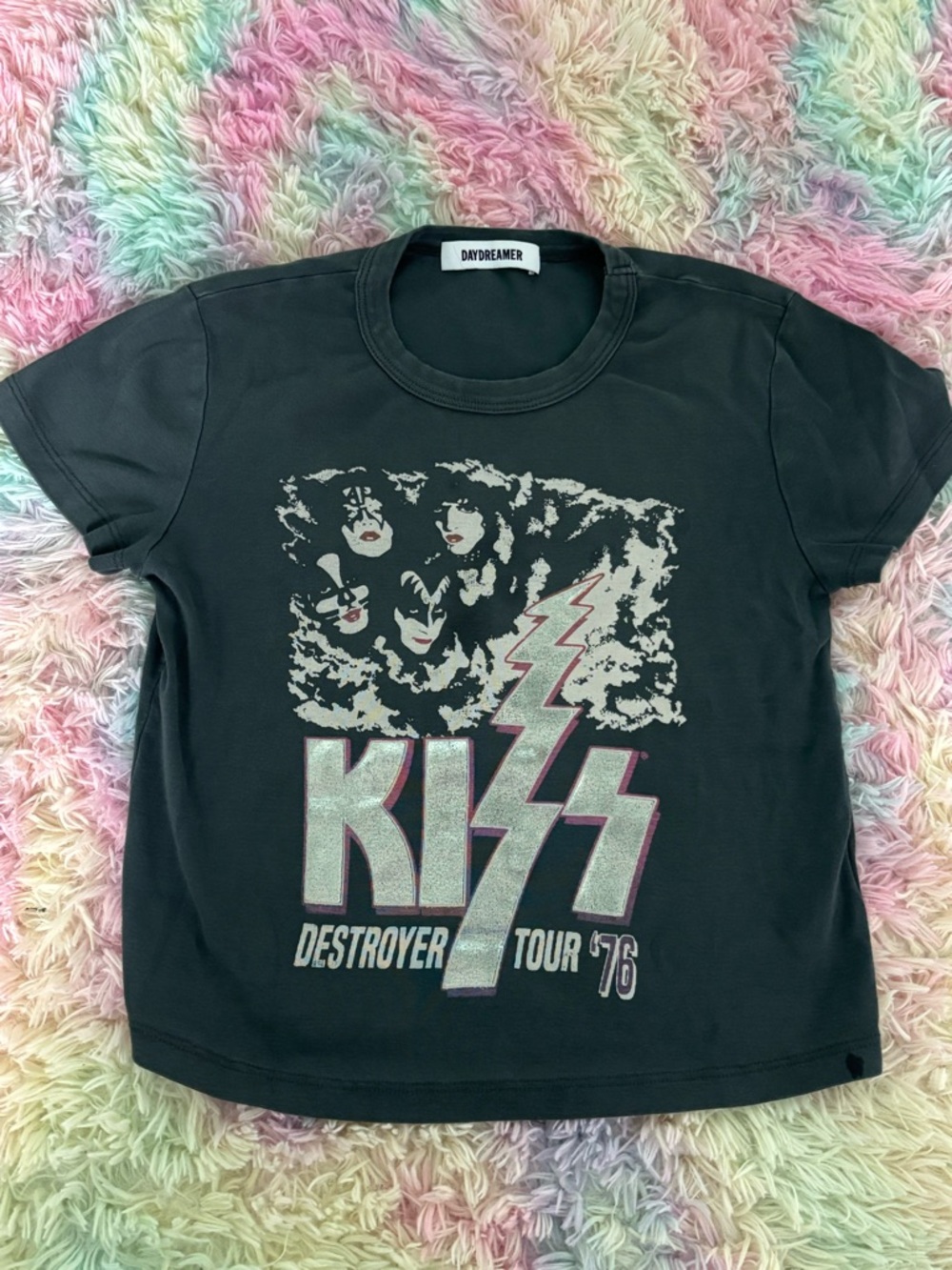 Girls  KISS Destroyer Tour '76 Graphic Tee (XS)